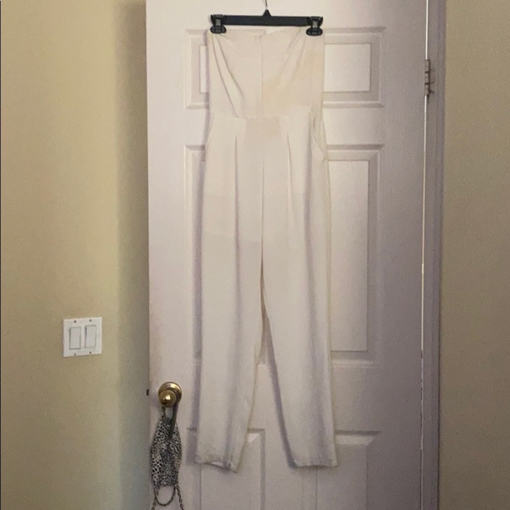 All White Nectar Clothing Jumpsuit